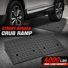 For Car/Motorcycle/Wheelchair 7" Rise Heavy Duty Driveway Threshold Curb Ramp