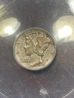 ANACS VF30 1942/1 MERCURY DIME VERY NICE AND ORIGINAL POPULAR OVERDATE
