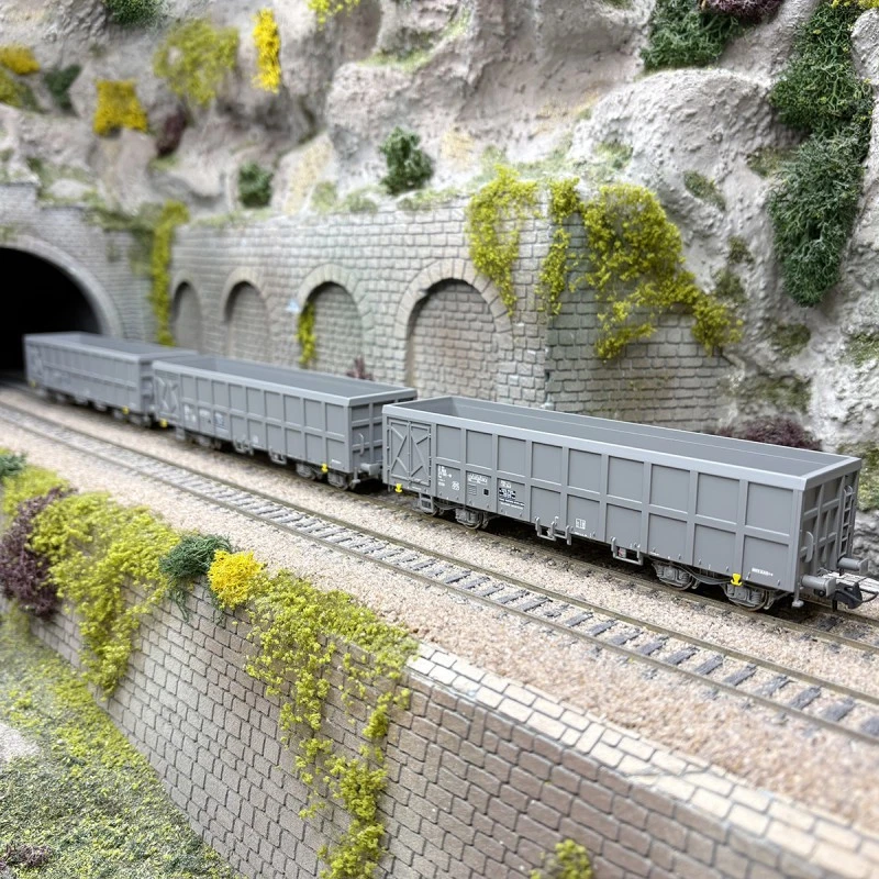 Roco 6600203 Set de 3 wagons tombereaux à bogies type Fas SNCF