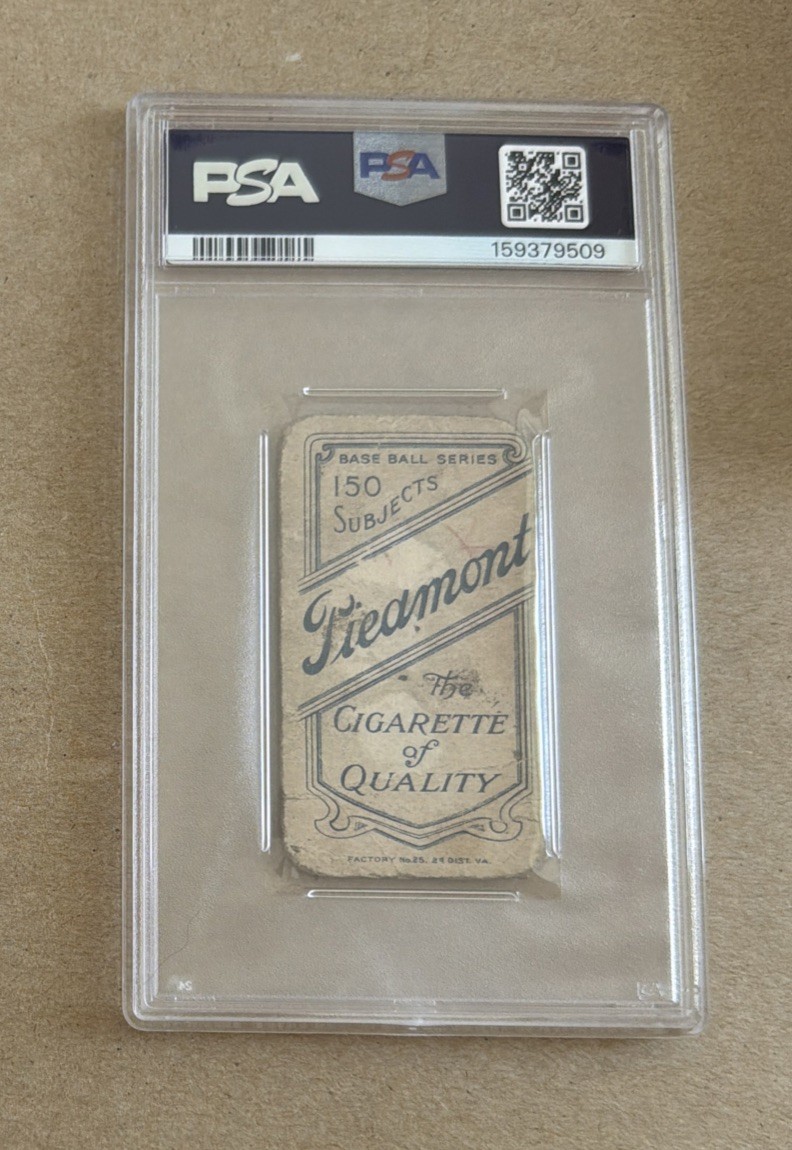1909-11 T-206 Piedmont 150 Baseball Charley O’Leary Portrait Card PSA Authentic view 2