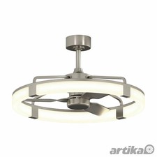 Artika Sunnyvale 28" (71cm) Fan Light with Remote Control Brushed Nickel LED