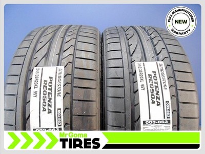 2 BRAND NEW BRIDGESTONE POTENZA RE050A XL 245/35R20 TIRES 95Y 245/35/20 2453520