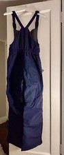 Lands' End Kids The Squall Waterproof Insulated Ski Bib Overall Size 14 Navy