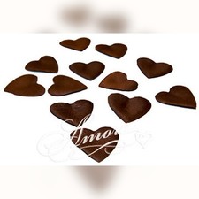1000 Wedding Silk Rose Petals Heart Shape Chocolate Brown - Cocoa, Petals Garl