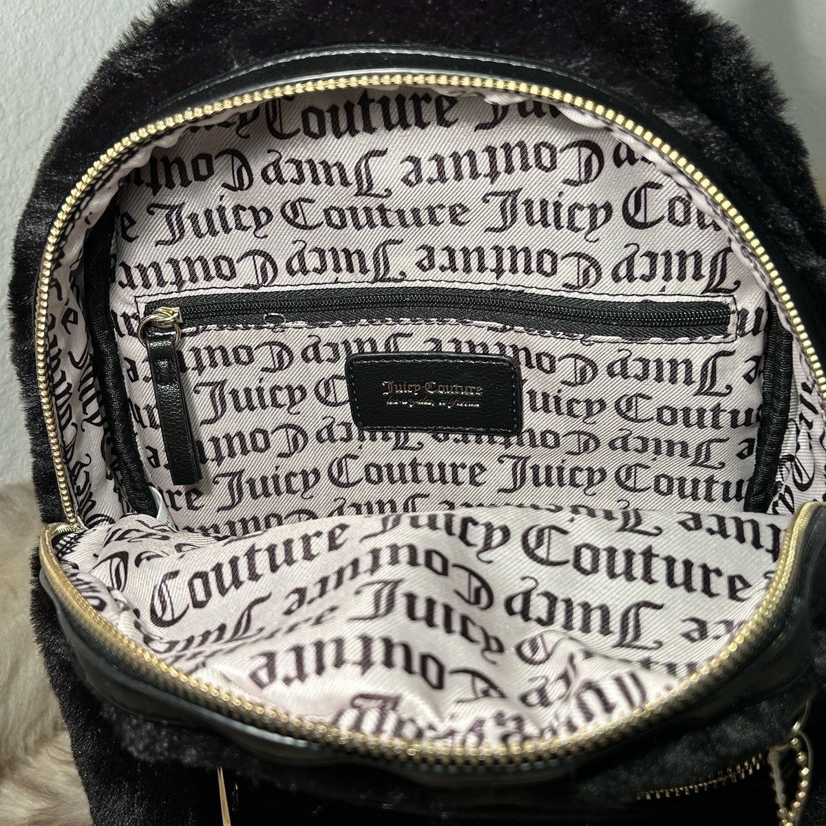 NWT Juicy Couture Warm Up Backpack - Soft Faux Fur  display picture 3