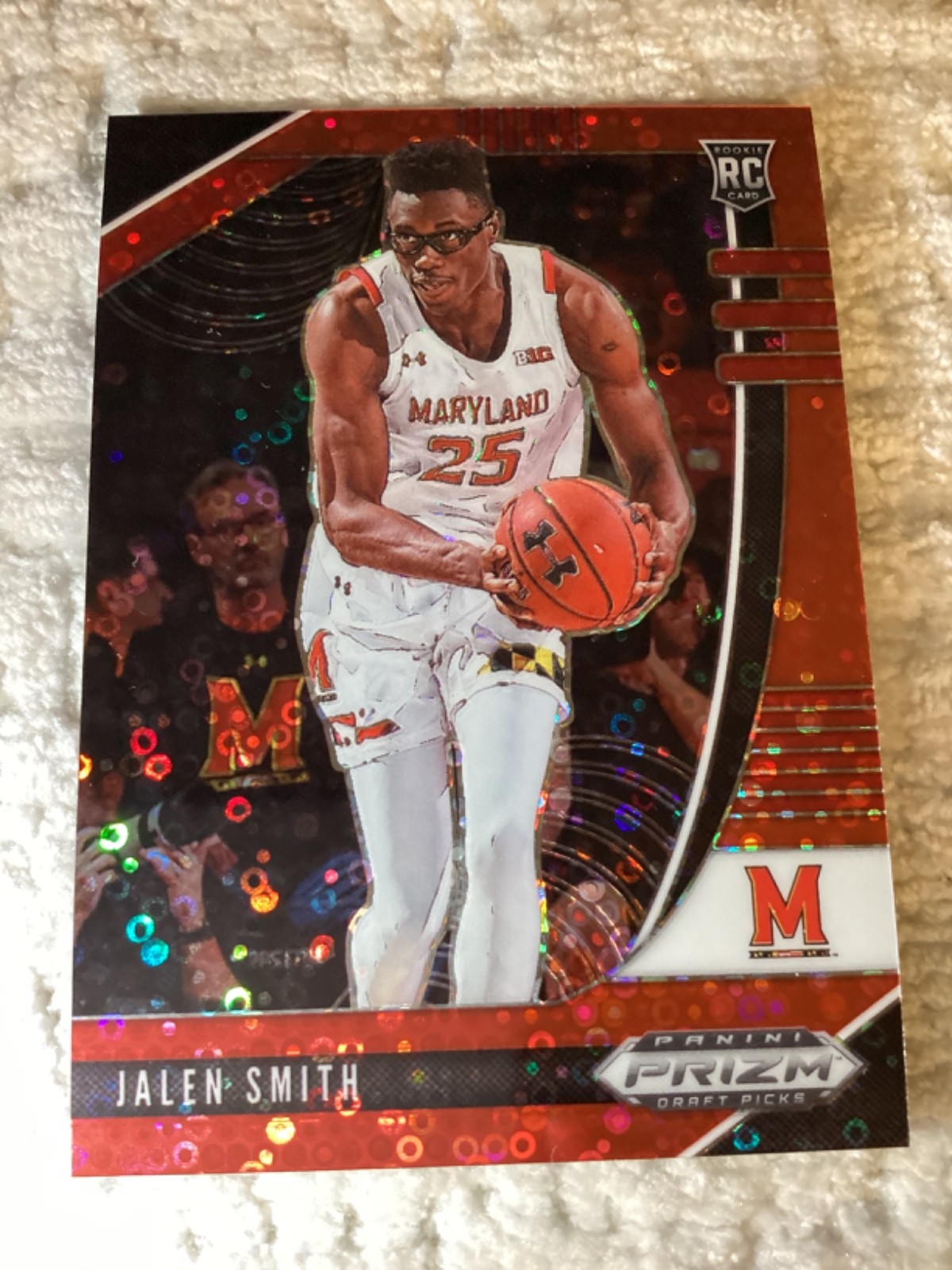 2020-21 Panini Prizm Draft Picks Fast Break Red /125 Jalen Smith #70 Terrapins