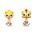 Sonic The Hedgehog Pop! Super Sonic & Super Shadow 2-Pack (Flocked)