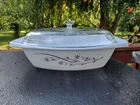 Vintage Pyrex Golden Honeysuckle Deep 2 1/2 QT Covered Casserole Dish