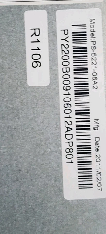 LITEON PS-5251-5 Factory Original Power Supply Input 110V - 240V Output 250W MAX - Image 2 of 4