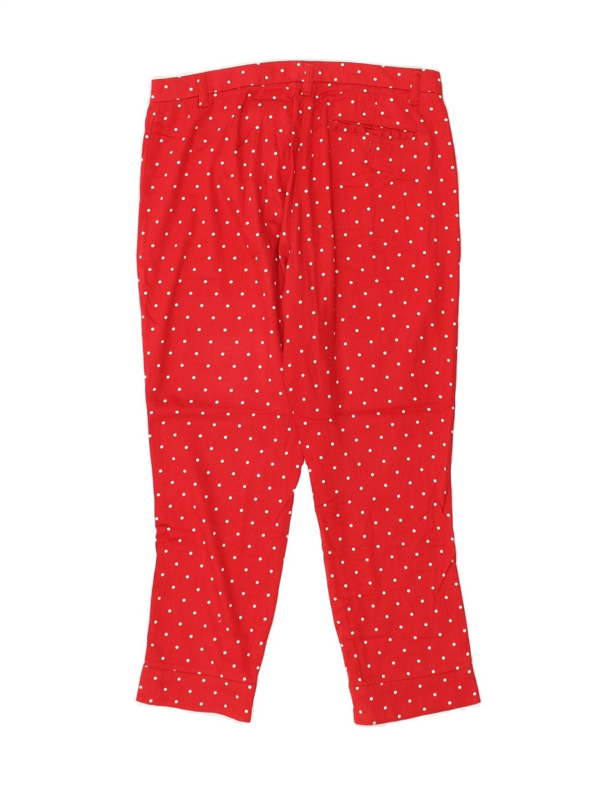 CONTE OF FLORENCE Womens Slim Cropped Trousers IT 42 Medium W30 L24 Red BD91 image 2