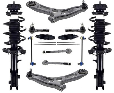 For Kia Rio 2018 2019 2023 Front Struts Control Arms Tie Rods & Sway Bar Links