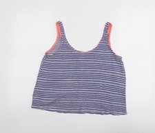 Cropped-Tanktop Damen UK Gr&ouml;&szlig;e M Zara Blau