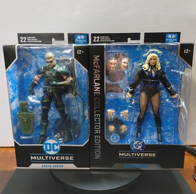 McFARLANE DC MULTIVERSE COLLECTOR EDITION BLACK CANARY and GREEN ARROW 2 PACK