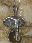 ICC Sterling Silver & Tigers Eye Quartz Elephant Pendant — photo 10
