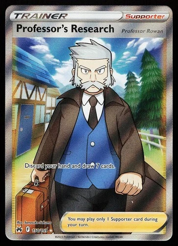 Professor's Research 150/159 Ultra Rare Crown Zenith Pokemon Card