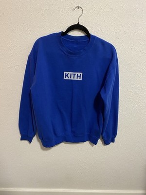 Kith Sweatshirt Blue White Box Logo Size Medium/Large *No Tag*