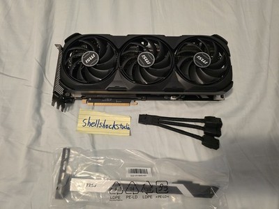 MSI GeForce RTX 4070 Ti SUPER VENTUS 3X BLACK OC 16GB  (Serial Number Recorded)