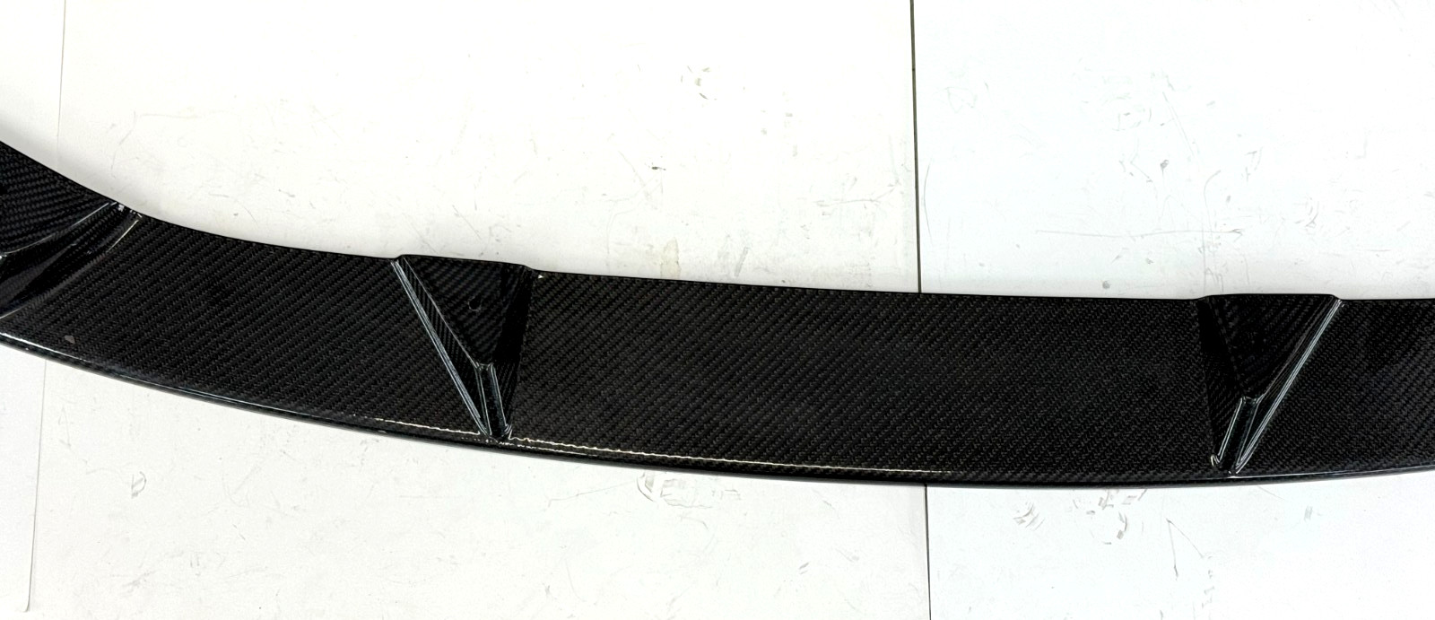 NEW 12-17 FERRARI F12 BERLINETTA REAL CARBON FIBER FRONT BUMPER LIP SPOILER