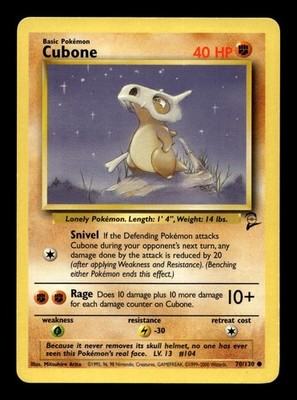Cubone Marowak Pokemon Card! Rare Holo/Reverse Holo GX EX Choose Your Cards!