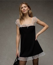 American Eagle Outfitters Black and White Mini Dress size M