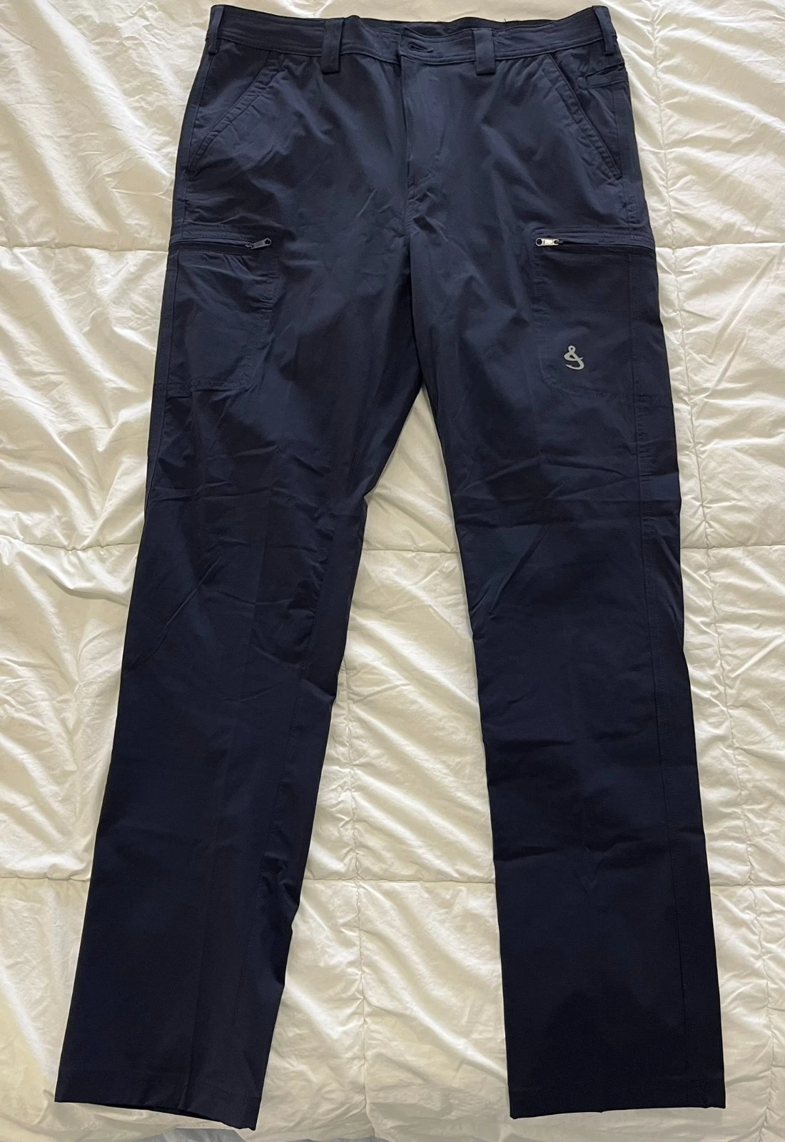 Hook & Tackle Men's Ripstop Driftwood Stretch Navy Fishing Pant - NWOT - Size 34