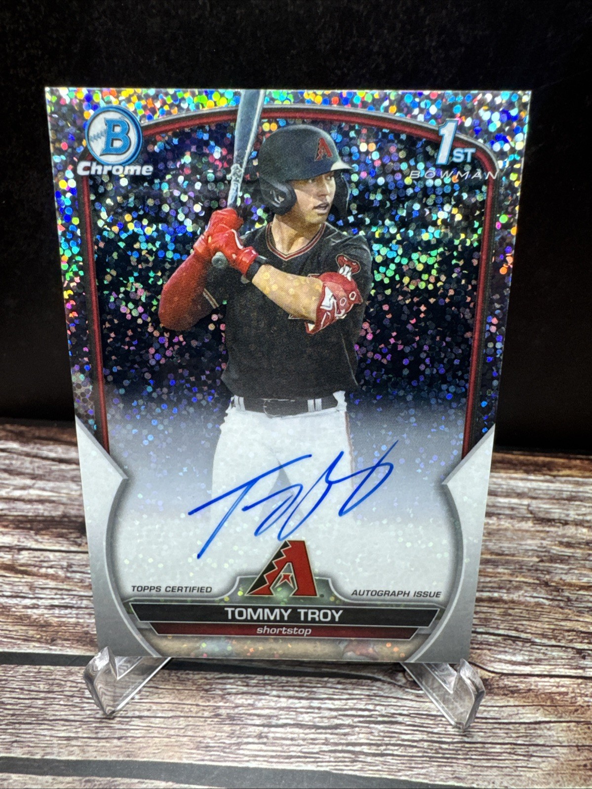 2023 Bowman Draft Tommy Troy Chrome Prospect Sparkle Auto /71 #CDA-TT (RC)