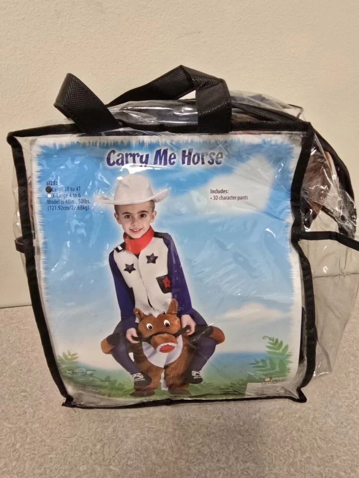 Fun World Niño Pequeño Carry Me Caballo Disfraz Occidental Pantalones Caballo Solo Talla 3T-4T Nuevo Foto 3 de 4
