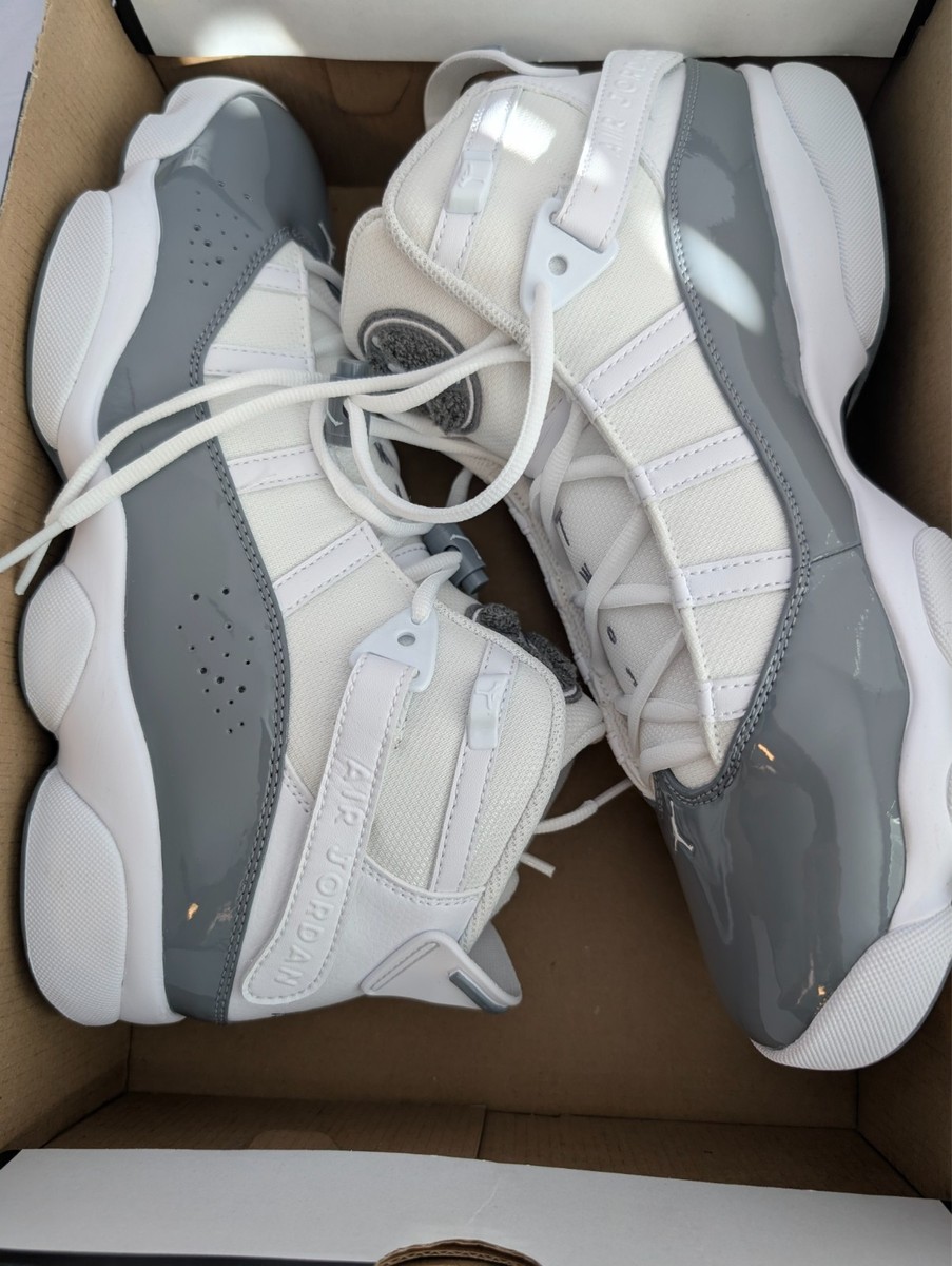 Size 9 - Air Jordan 6 Rings White Cool Grey for sale online | eBay