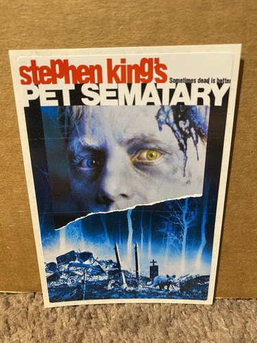 Pet Sematary Sticker Horror 3" x 4" Gore Retro Slasher Monster Grindhouse - Picture 1 of 1