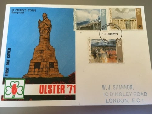 GB STAMPS RARE FIRST DAY COVER 1971 ULSTER LONDON