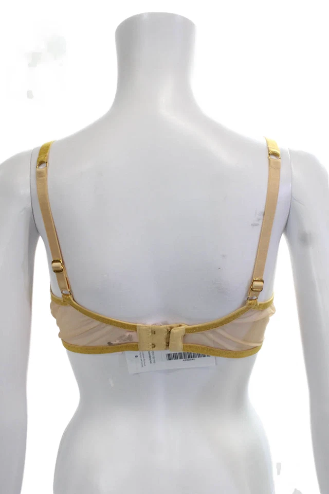 Agent Provocateur Womens Graphic Print Sheer Bra Nude Size 36D - Image 2 of 4