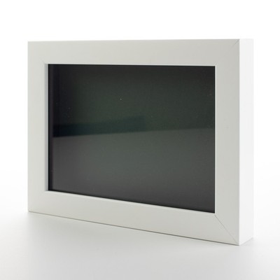 White 20x30 Wood Shadow Box With Green Acid-Free Backing 11/16 Usable Depth