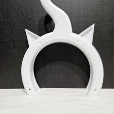 Kitty Pass CAT DOOR Frame XL X-Large Hidden Litter box Kitten Pet EARS AND TAIL