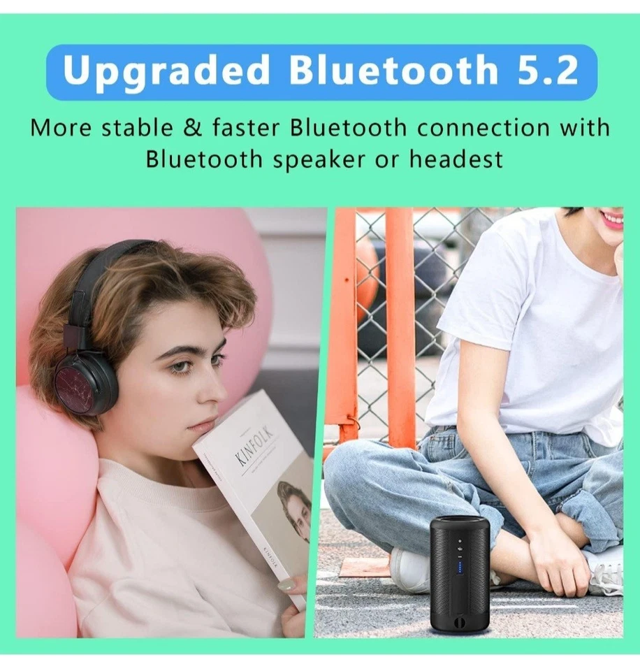 64GB MP3 Player with Bluetooth 5.2, AiMoonsa Music Player with Built-in HD - Image 4 of 4