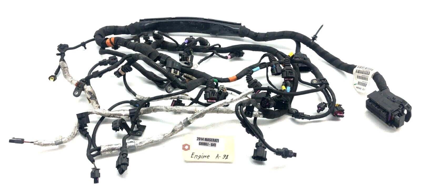 2014-2017 MASERATI GHIBLI 3.0L V6 AWD ENGINE WIRING HARNESS OEM.