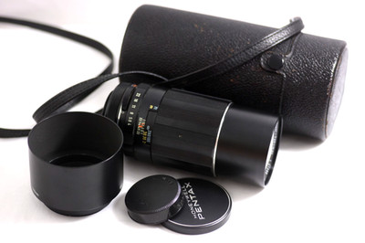 ASAHI PENTAX M42 SCREW-MOUNT 200MM F4 SUPER TAKUMAR TELEPHOTO CAMERA LENS (MINT)
