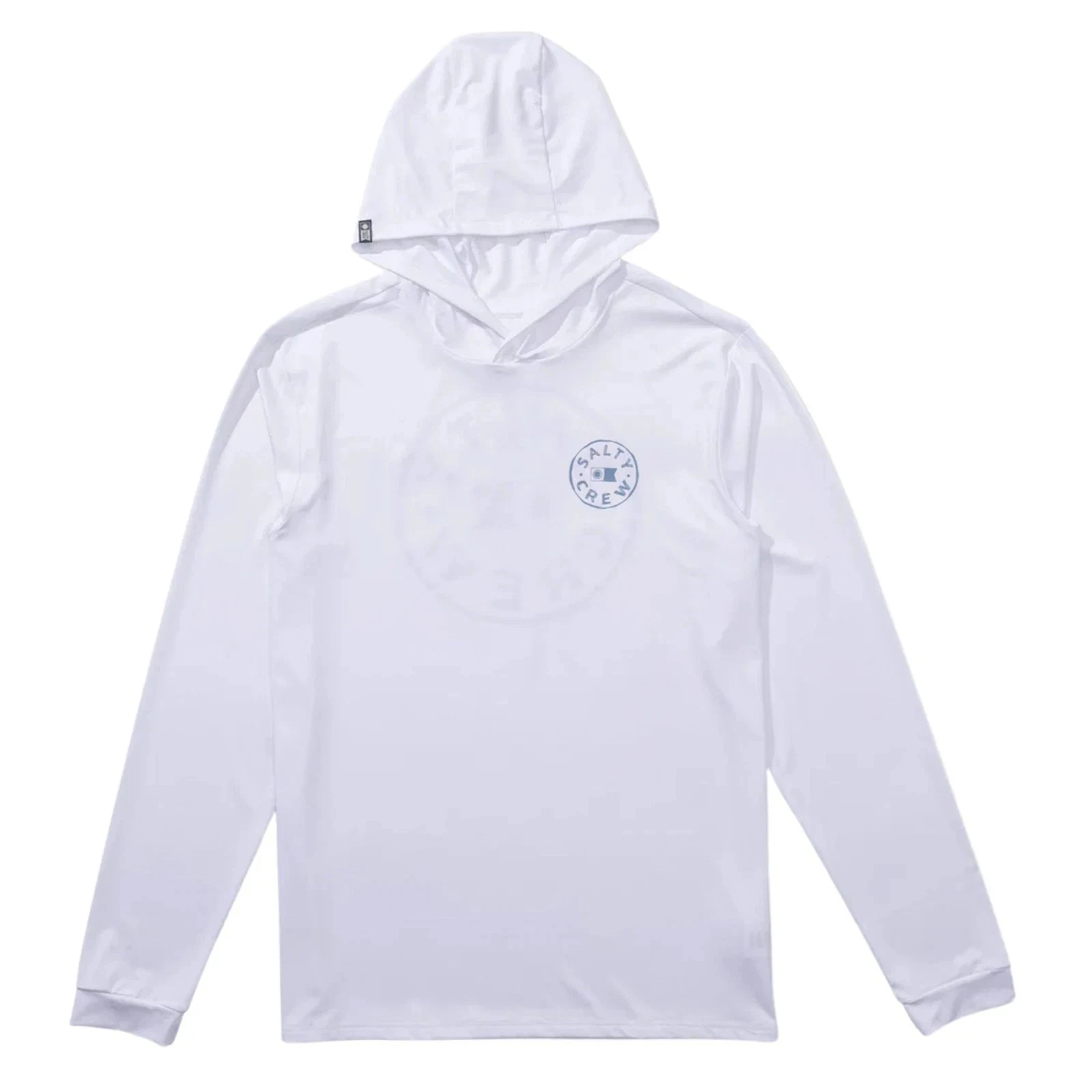 Salty Crew Watermark Hoodie Mens Large White Stretch Long Sleeve Pullover GBO768
