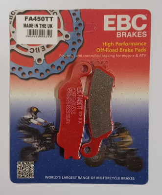 EBC Carbon Bremsbeläge vorne für Yamaha YZ250 2008-2018 (2T) FA450TT