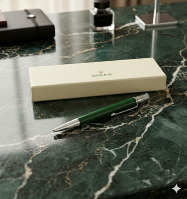 Rolex Emerald Oyster Green Ballpoint Click Pen V2 Full Box New