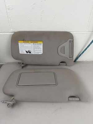 2013 - 2019 Nissan Sentra Left Right Sun Visor Shade Gray Pair OEM