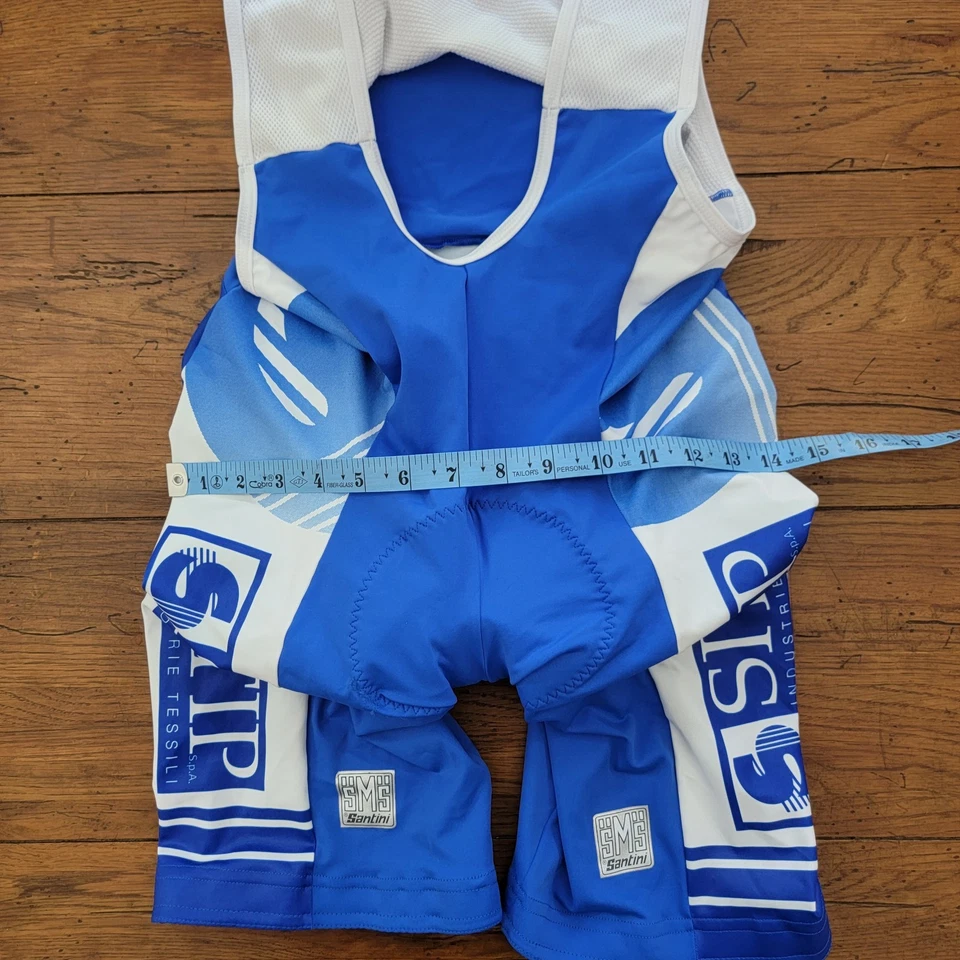 SMS Sanini женские? Велосипедные шорты-комбинезоны XL Италия 7 дюймов 14,5 дюйма (9/10) подушечка спандекс - Изображение 3 из 4