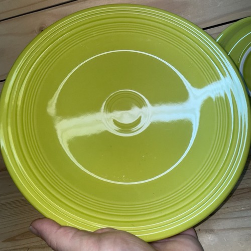 Rentner Fiesta Ware Zitronengras grün 4 Stück Gedeck Teller Tasse Schüssel - Bild 10 von 14