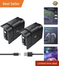 Xbox Controller Battery Pack 2-Pack, 40H Playtime 2.5H Fast Charge, Rechargea...