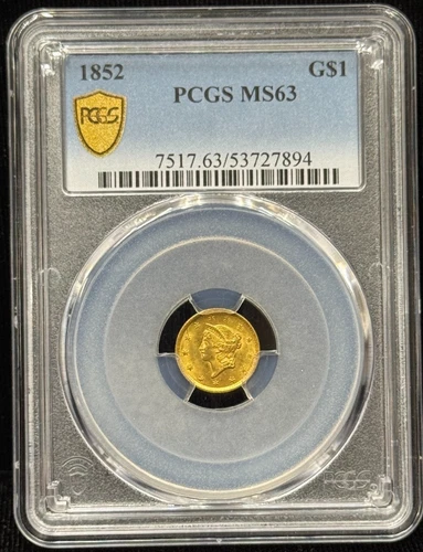 1852 Liberty Head Gold — photo from the most recent tracked eBay sale