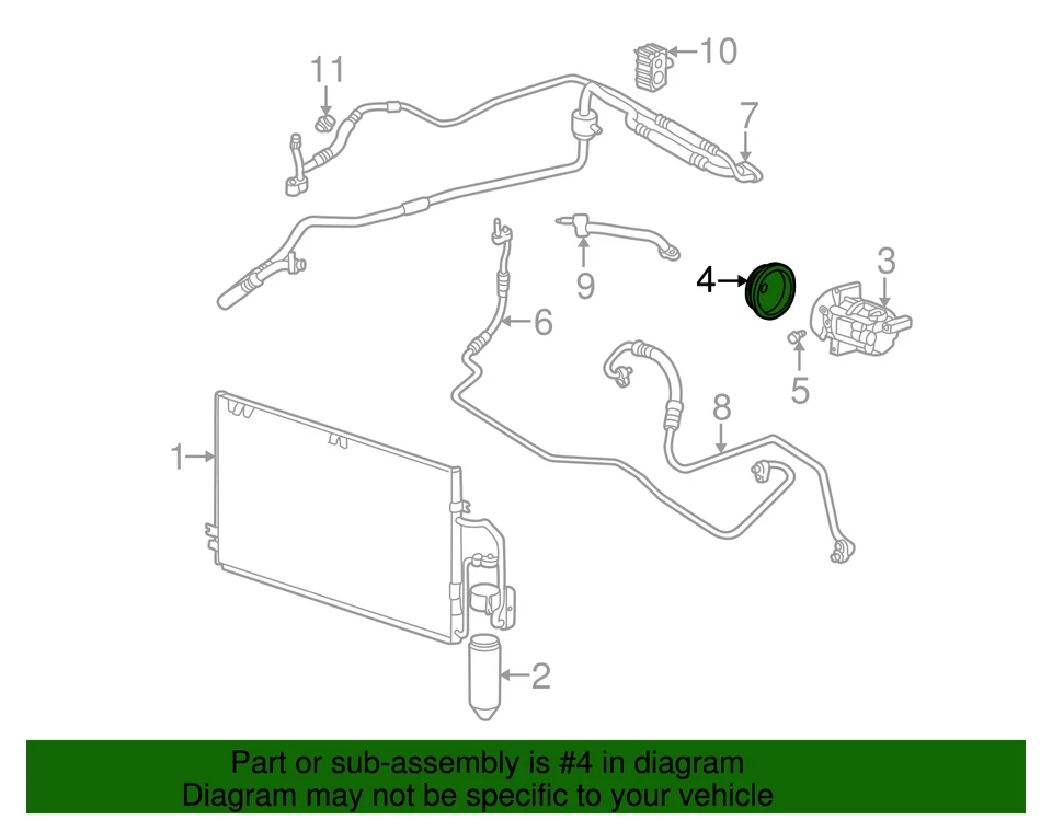 Kit embrague compresor aire acondicionado genuino GM 21018761 Foto 4 de 4