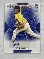 2021 LEAF PERFECT GAME BLUE SAM TOOKOIAN PAPER RC AUTO # 2/15