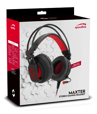 SPEEDLINK MAXTER Stereo Gaming Headset, Inline Remote + LED Illumination