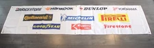 Tire Brands Banner Flag 2x8 Firestone Michelin Tire Shop Garage Store Mechanic