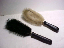 2 Vintage Clothes Brushes - White marked Better Brush - Black not marked