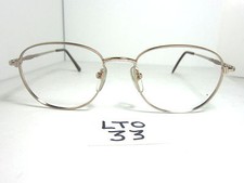 Nos Vtg 1980s CARAVAGGIO Eyewear Eyeglass Frame Francesca Gold Round LTO-33 